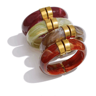 pulseras resina colores